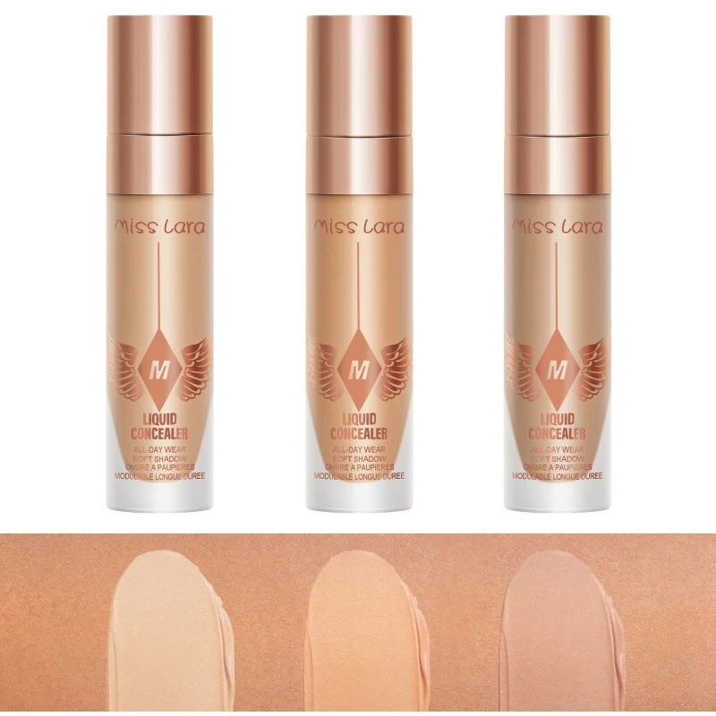 3-color Liquid Concealer Matte High Coverage Waterproof Oil Control Moisturizing Long-lasting Silky Non Drying Facial Makeup