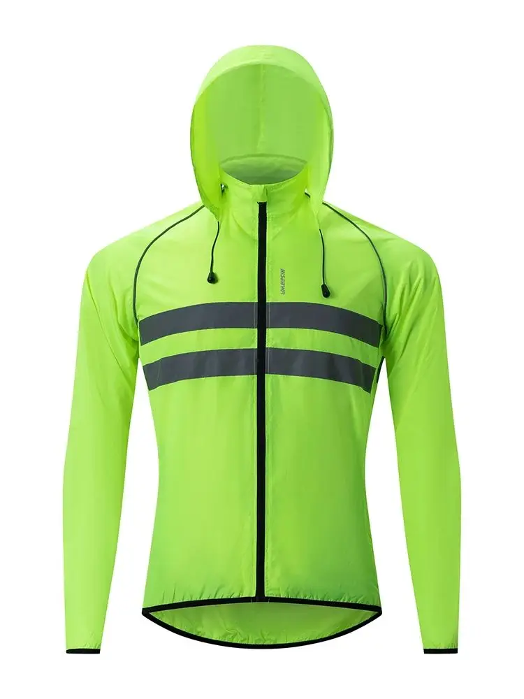 AliExpress HISERWA Cycling Windbreaker Windproof Waterproof Reflective Bicycle Jacket Ultralight MTB Road Bike Jersey Portable Cycling Coat