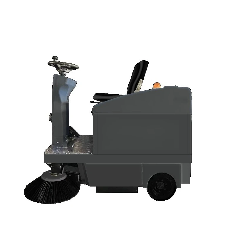 High Power Electric Powered Cleaning Machinery Ride-On Mobile Road Sanitation Floor Sweeper