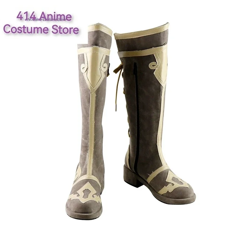 Ff14 Wit Magisch Schooluniform Halloween Carnaval Feest Cosplay Schoenen Laarzen Kostuum