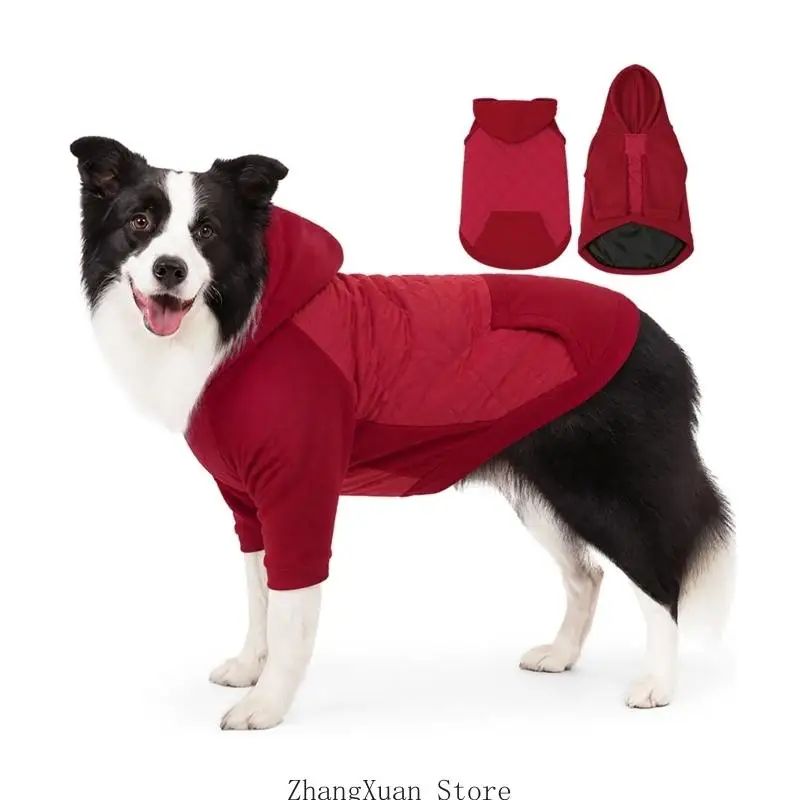 Zwei Kapuzenjacken für Hunde mit Vorderärmeln, Wintermantel für Spaziergänge bei kaltem Wetter, 3 x – Detail 8