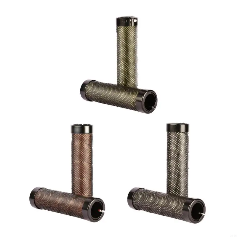 

G6DE 1PAIR Easy Установите ручку Grip Fashion Brown Black Grip Antiskid Ecling Grip