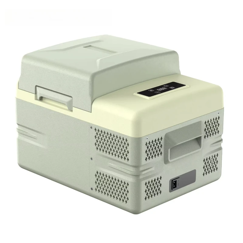 Compressor Refrigeration 12L Camping Car Refrigerator AC.684.185 Mini RV Yacht Fridge with AC Conversion Adapter