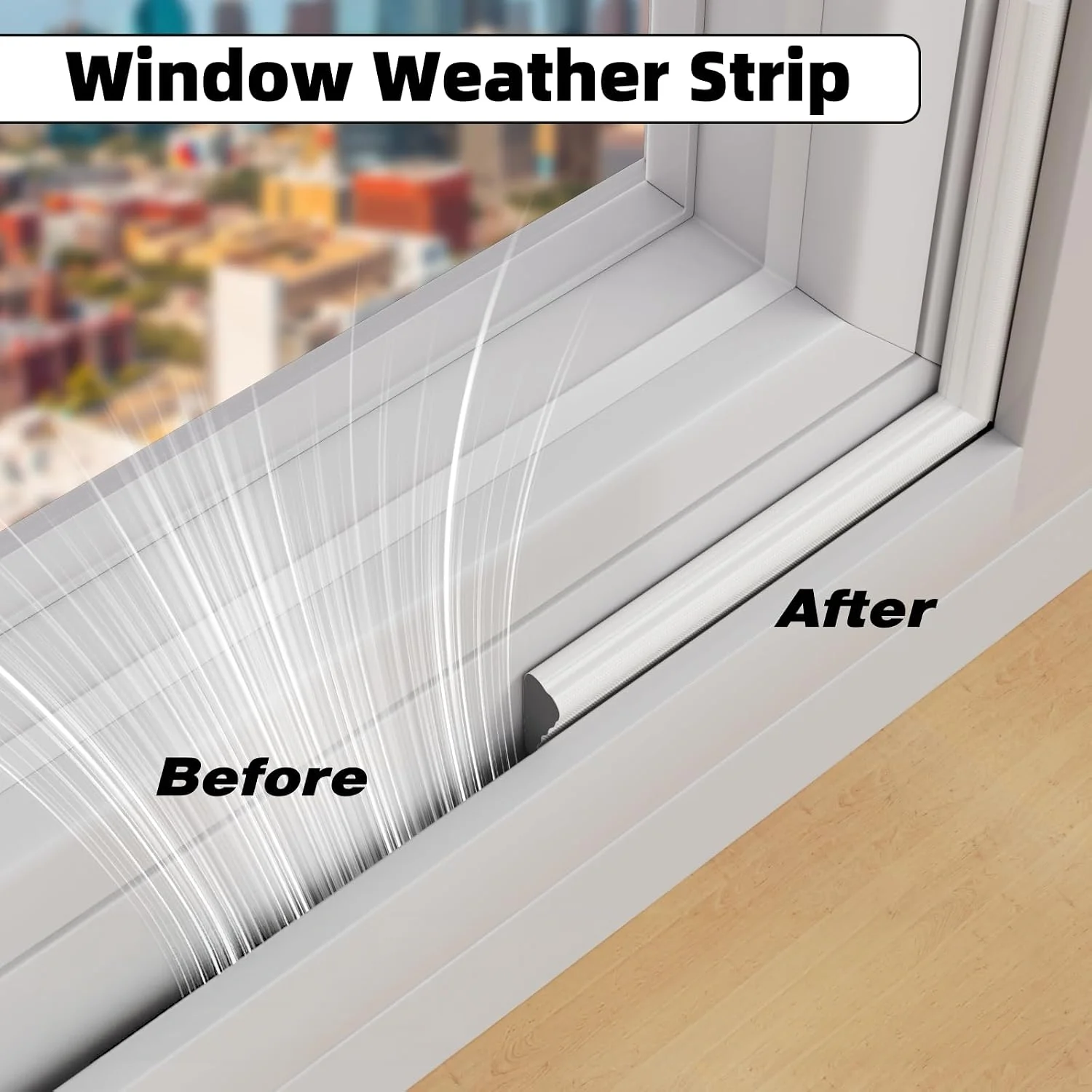 1PC 3/5m Self Adhesive Window Insulation Draft Stopper Seal for Winter,Foam Door Gap Filler for Soundproofing Light Blocker