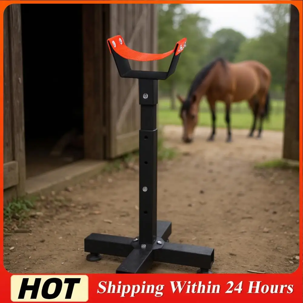 

Adjustable Farrier Stand Metal Hoof Stand Hoof Jack Farrier Stand for Horse Trimming Shoeing Barefoot