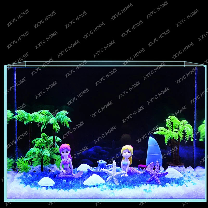 Decoration Package Full Set Underwater World Suit Simulation Aquatic Plants Rockery Stone Fish Tank Decorative Small Ornaments