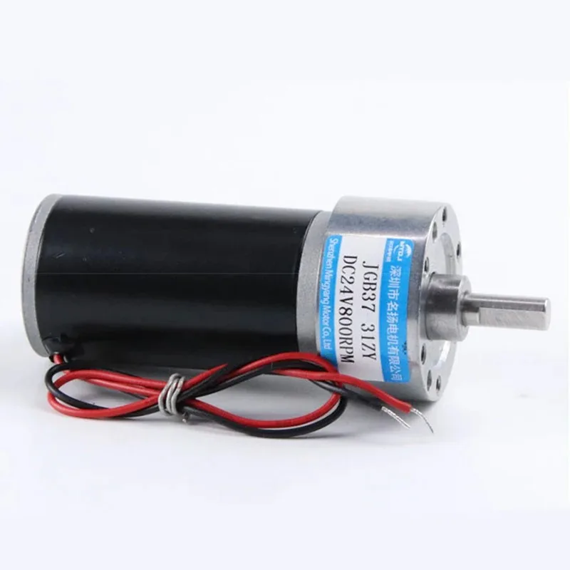 12v 24v 37mm DC Metal Gear Motor Verstelbare Snelheid CW CCW Hoog Koppel Micro Motor JGB37-31ZY