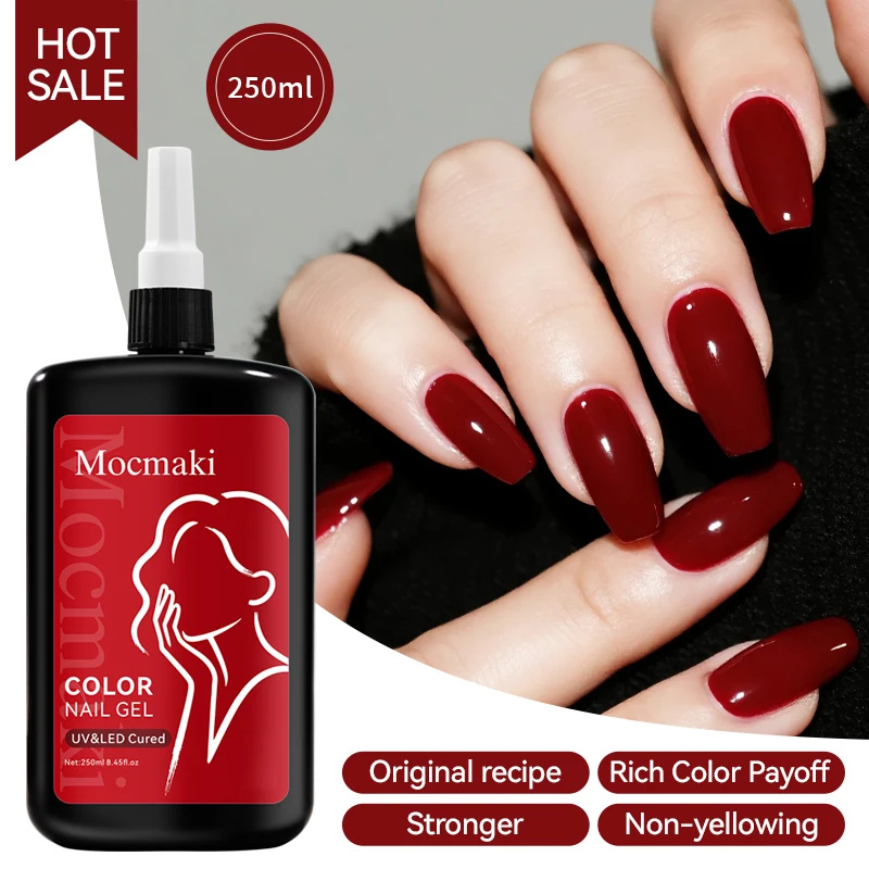 

250ML Bulk Gel Nail Polish Opies Semipermanent UV Led Esmaltes Glitter Nail Art Gel Varnish Wholesale Gel Polish