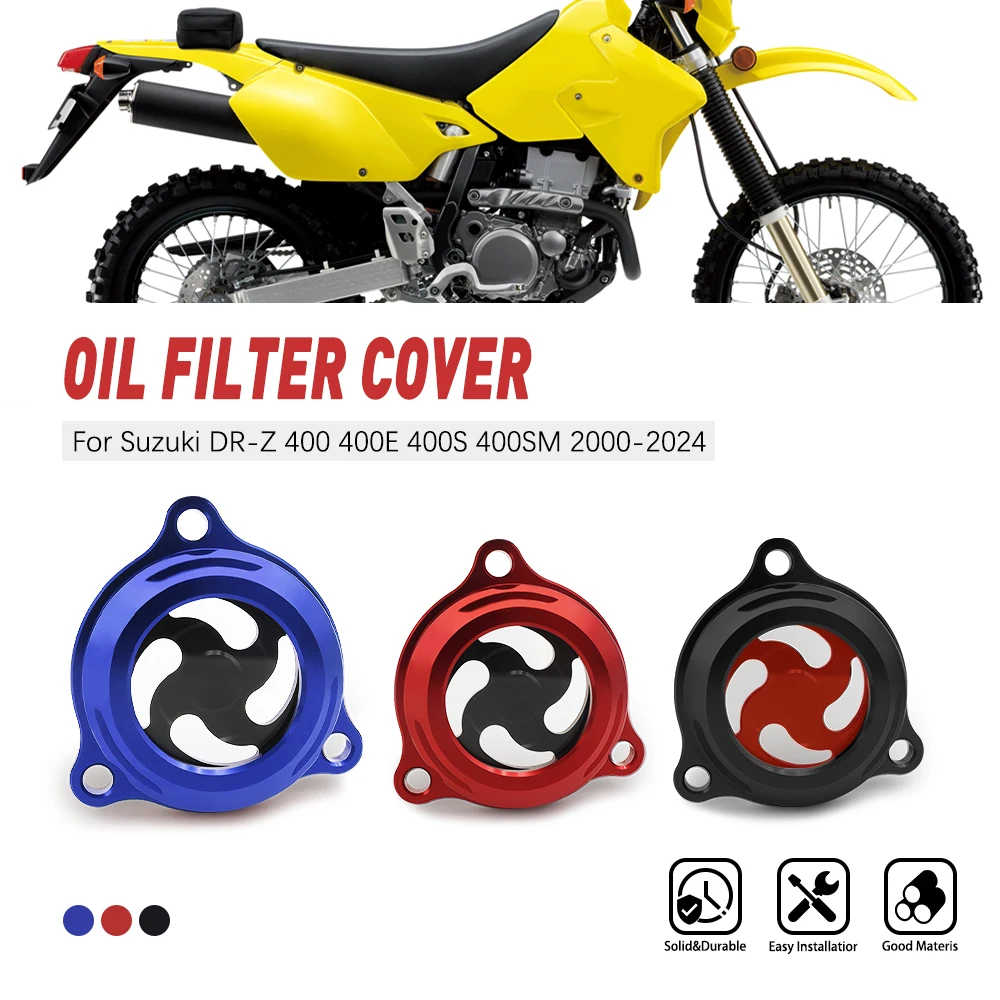 

For Suzuki DR-Z 400 400E 400S 400SM 2000-2024 DRZ400 DRZ400E DRZ400S DRZ400SM Motorcycle Engine Oil Filter Cap Cover