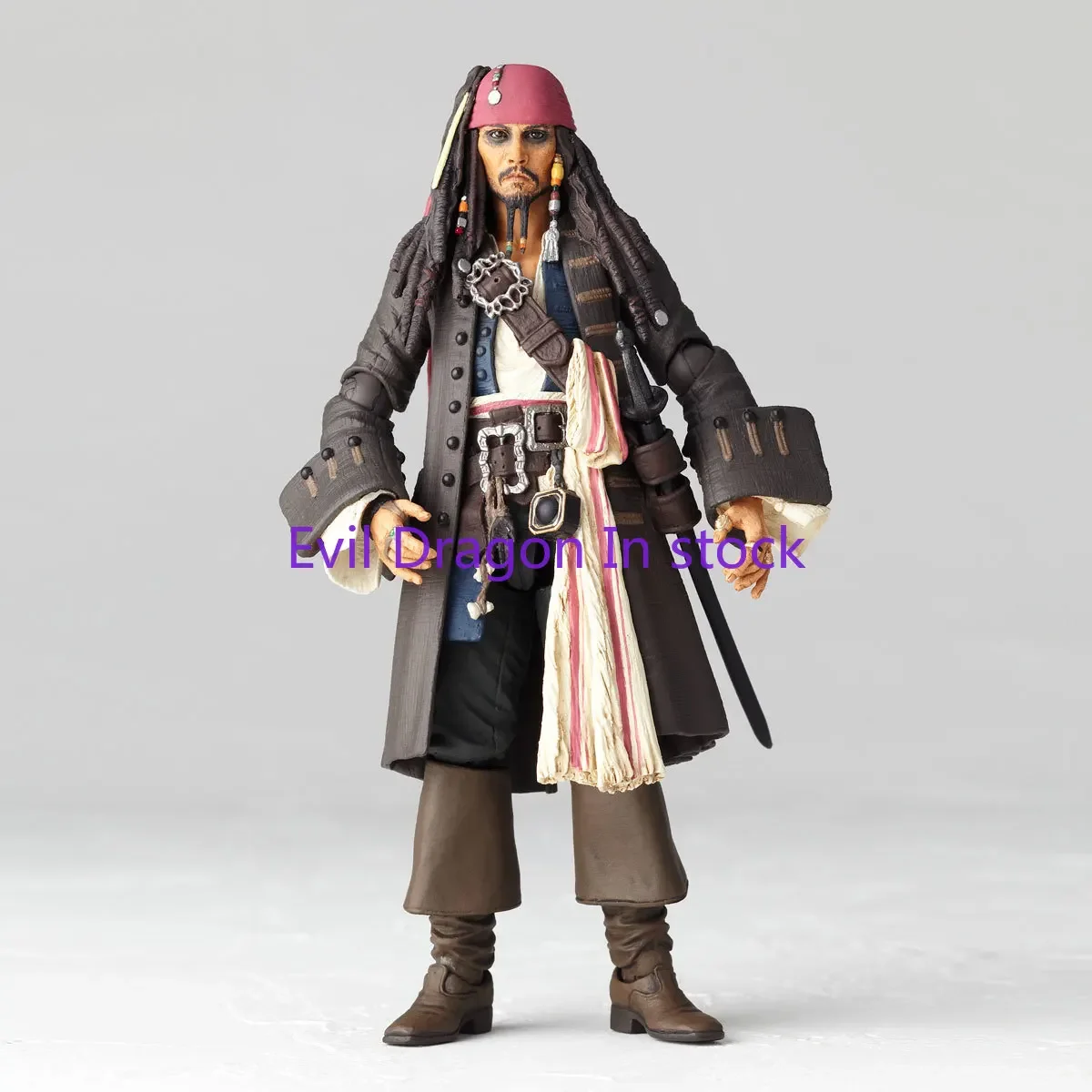 100% Original Kaiyodo Revoltech Jack Sparrow Action Figure Model Toys Figura Collection Gifts In Stock