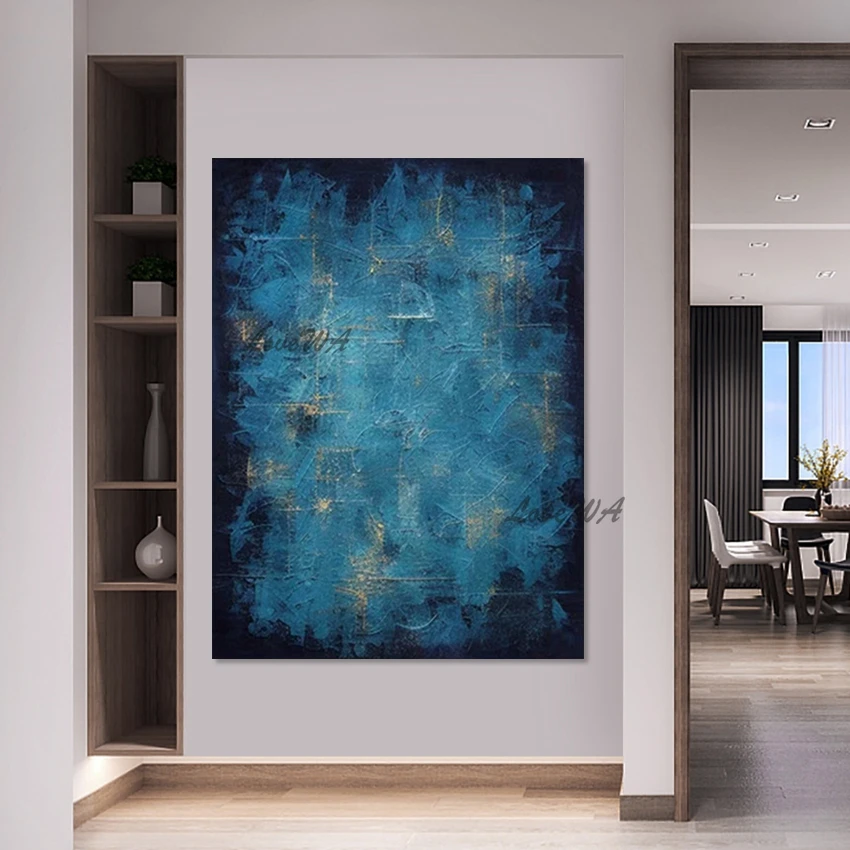 

Картины маслом ручной работы на холсте, абстрактные офисные произведения искусства, художественная картина современного дизайна, безрамное, украшение для стен спальни большого размера