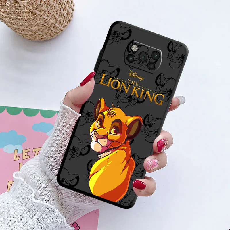 phone Cases for Mi Poco X3 NFC M5 X4 GT case 14 12T 11 9C F5 C40 10T Pro x3 funda Antiscratch cover The King Lion Simba Animaton