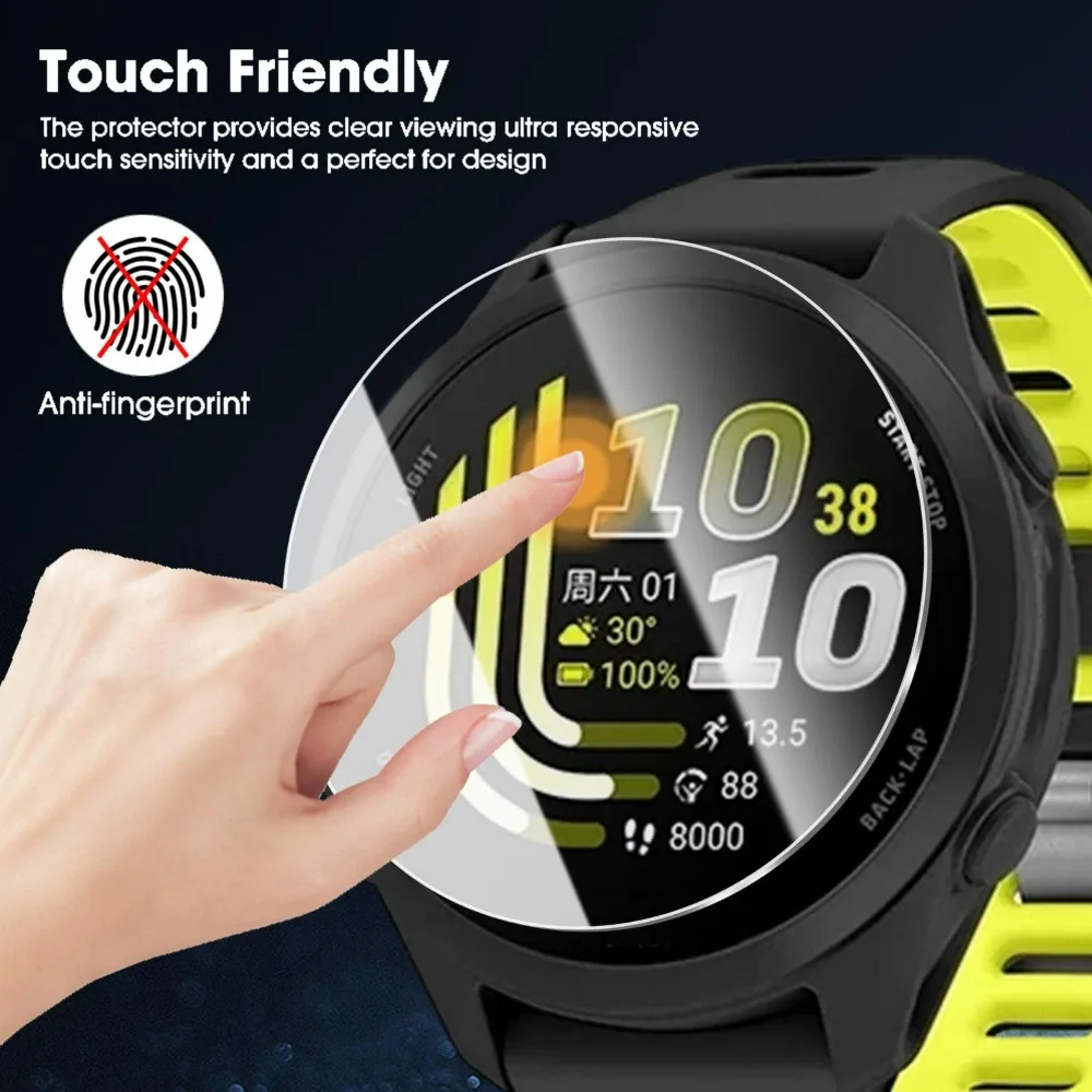 For Garmin Forerunner 170 170 Music 70 9H Tempered Glass Screen Protector Easy Installation Kit HD Clear Protective Film Covers