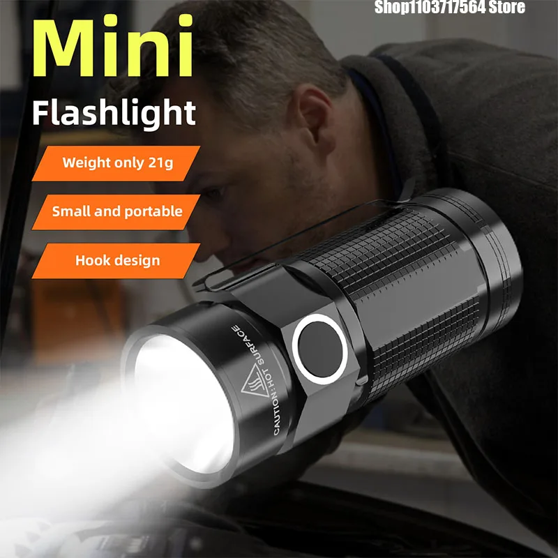 

Powerful LED Flashlight Usb Rechargeable Portable Torch Built-in Battery 5 Mode Lighting Outdoor Emergency Camping Lantern