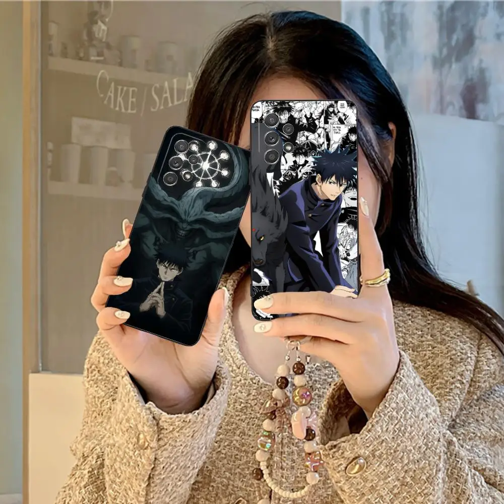 

Чехол для телефона Jujutsu Kaisen Megumi Fushiguro для Samsung Galaxy M55 54 42 35 34 33 32 23 22 15 14 13 12 F55 5G Цветной защитный
