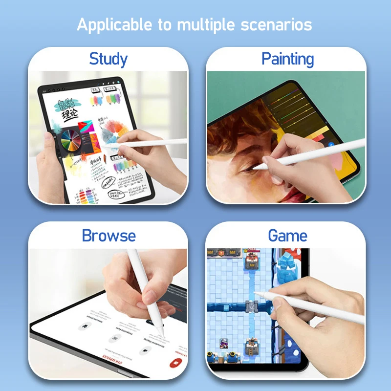 IPad 2018-2022に適した手のひらの傾斜度磁気吸引力を備えたオリジナルのアップルペンシルペン先スタイラスペン