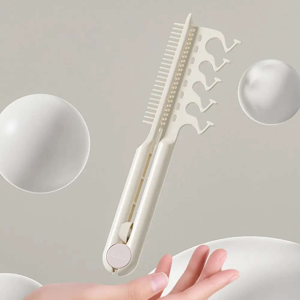 New Portable Two-in-one Bone Comb V-shaped Hairstyle Tool Hair Root Fluffy Combs Multifunctional Hairline Splint