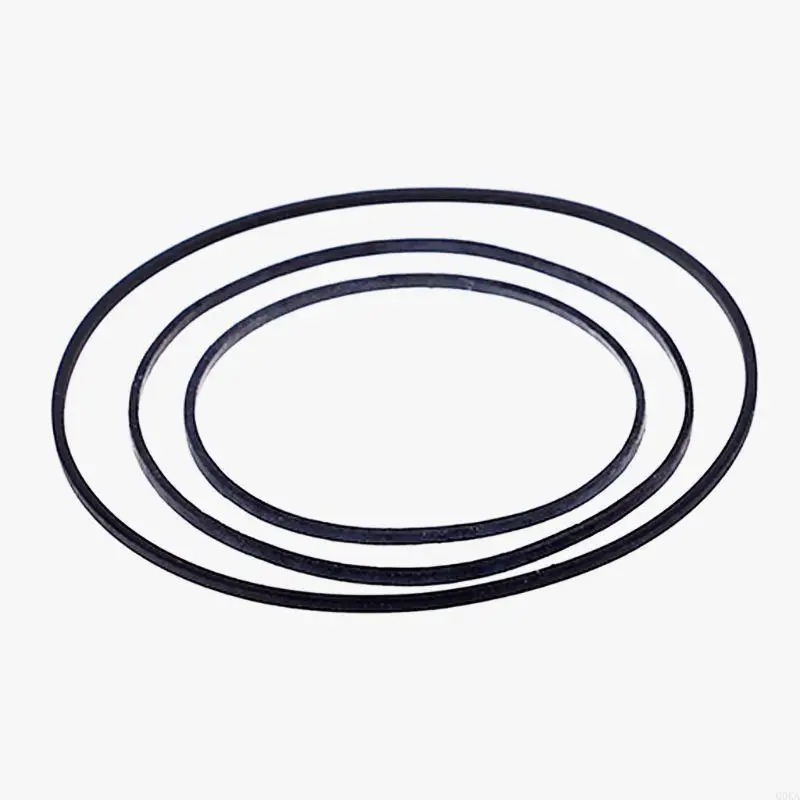 

Q0KA 50Pcs/set 1mm Flat Rubber Belt 45-130mm for Recorders 45-130mm