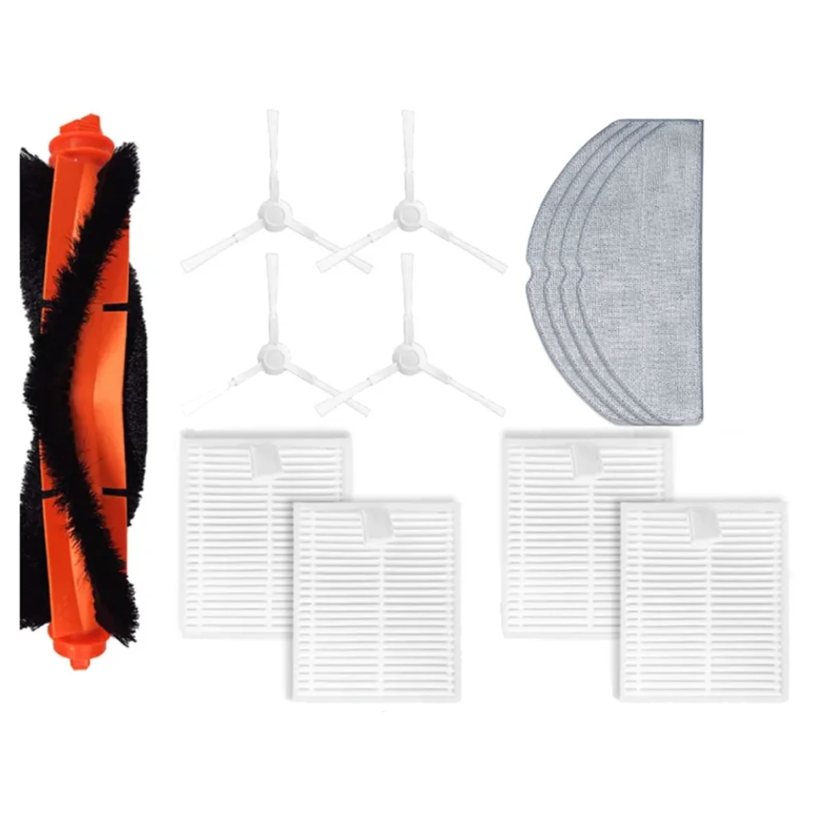 For Xiaomi Robot Vacuum E10 E12 B112 Vacuum Accessories Main Side Brush Filter Mop Cloth Replacement Spare Parts