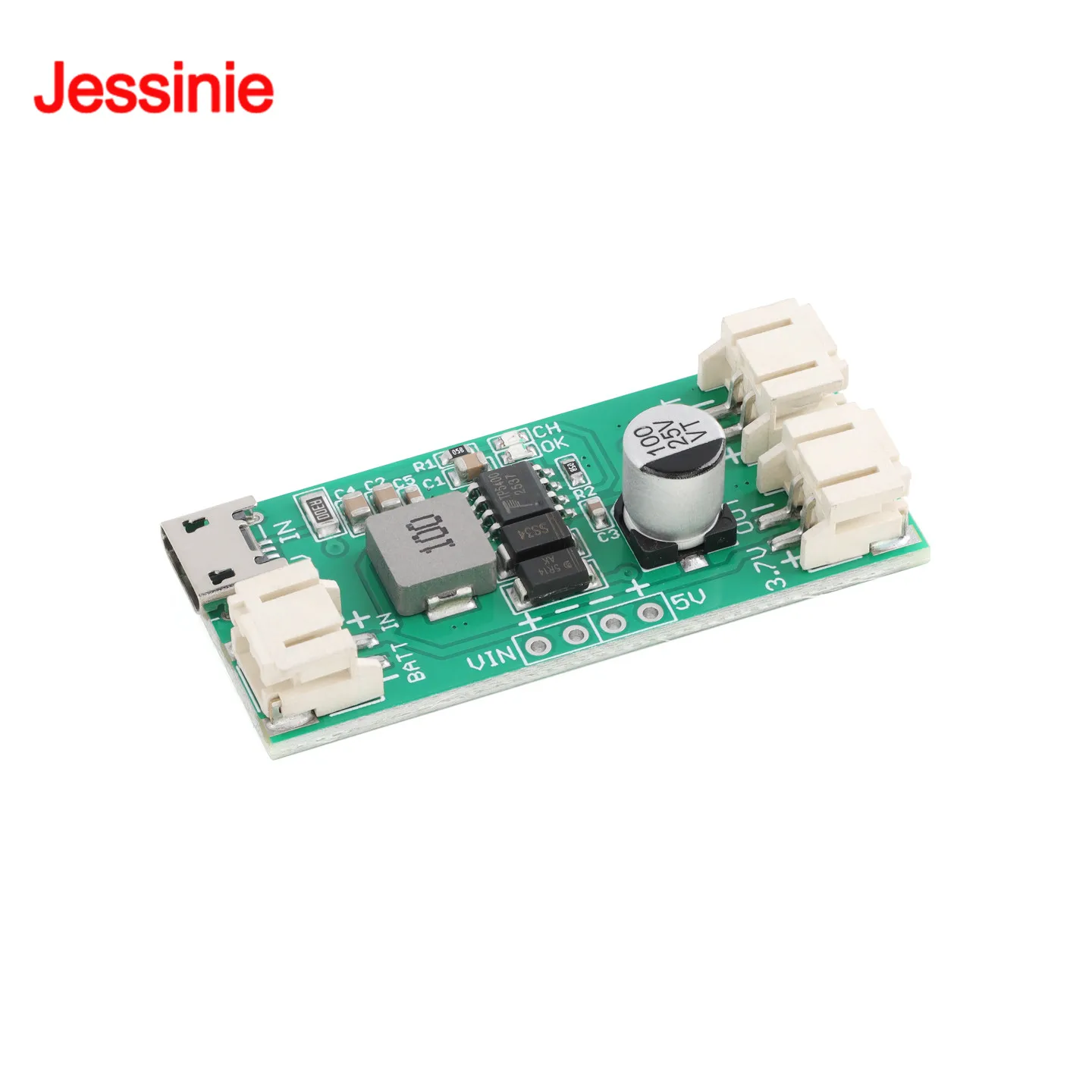 TP5400 Single-Cell Lithium Battery Charging Boost Control Module 1A Charge 5V 1A Output Precision Voltage Control Step Up Board