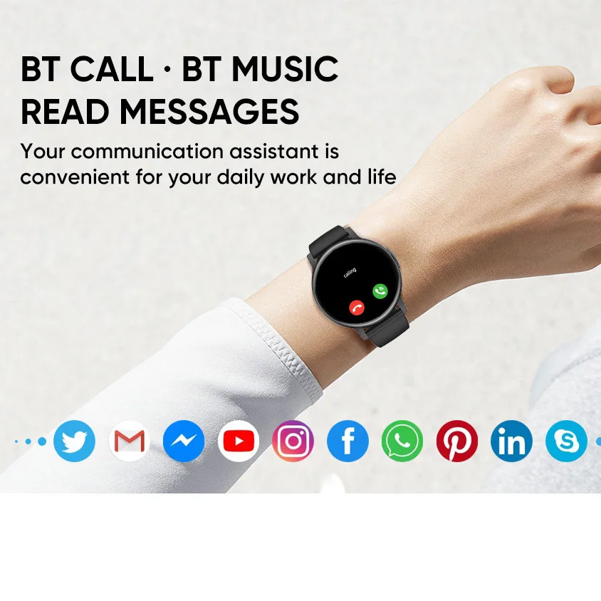 جديد 1.39 ''مزرق الأسنان دعوة الرياضة اللياقة البدنية 36 جرام Smartwatch الموسيقى صوت مساعد النساء الطقس مراقبة الصحة الساعات الذكية الرجال