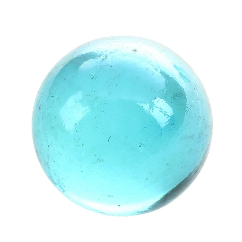 20 Pcs Marbles 16Mm Glass Marbles Knicker Glass Balls Decoration Color Nuggets Toy Light Blue