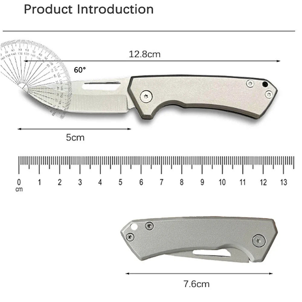 New Refined All Steel Integrated Folding Knife for Outdoor Camping  Unboxing, Portable Pocket, Sharp Blade, Hand Polished Blade