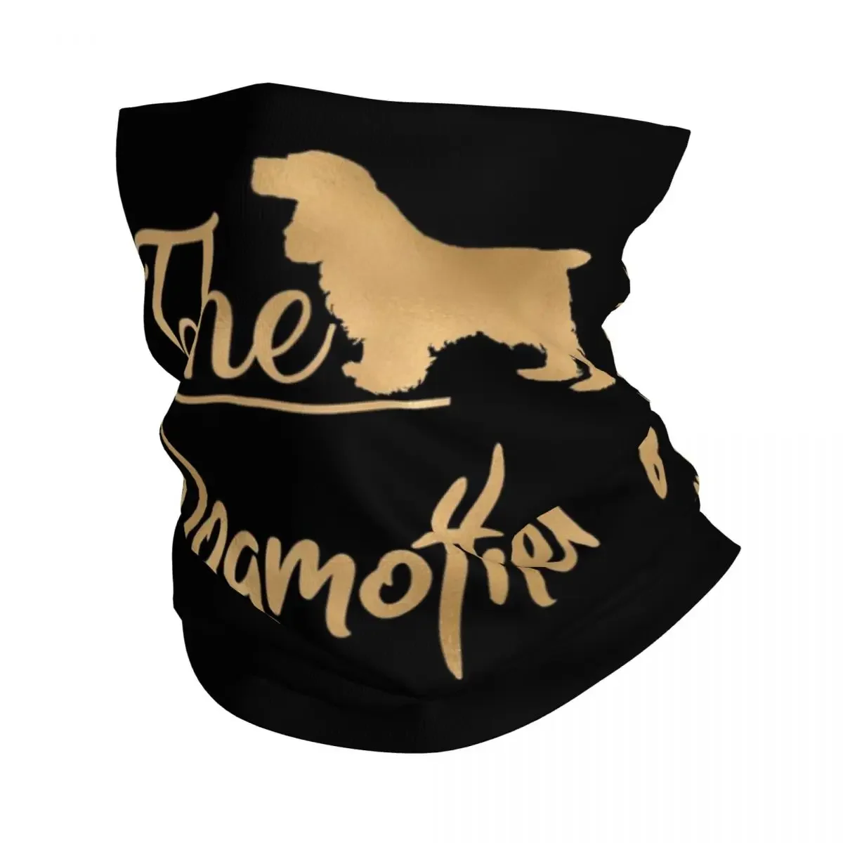 The Cocker Spaniel Dogmother Bandana Halsbedeckung Bedruckter Wickelschal Mehrzweck-Gesichtsmaske Laufen Für Männer Frauen Erwachsene die ganze Saison