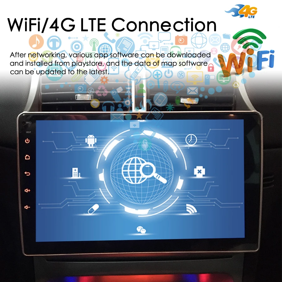 أندرويد 14 AI صوت راديو السيارة 8 + 128GB GPS لبيجو 307 SW 2002 - 2013 الوسائط المتعددة فيديو CarPlay الملاحة مشغل ستيريو 2Din