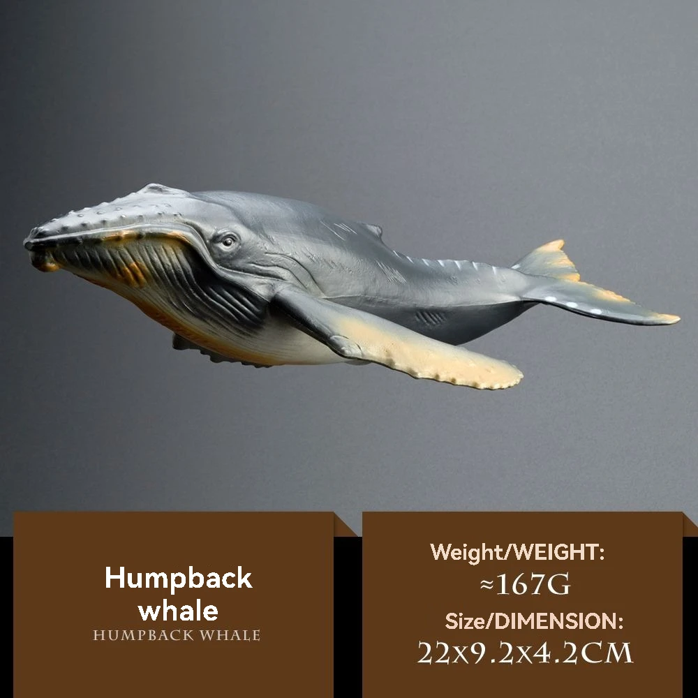 Realistic Marine Animal Figure Whale Toys - Beluga Orca Blue Multiple Styles Desktop Ornament Gift