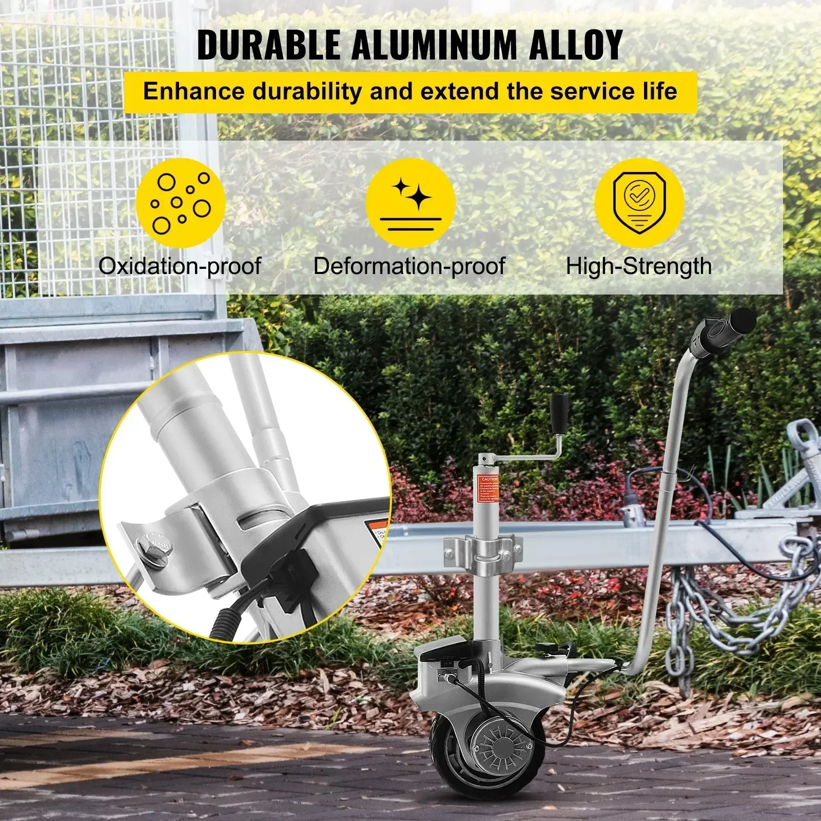 SIHAO 350W 12V Rimorchio Motorizzato Jack Caravan RV Barca Camper Mover Dolly Jockey Ruota Utilità Auto SUV Potenza 2270KG Carico del Veicolo