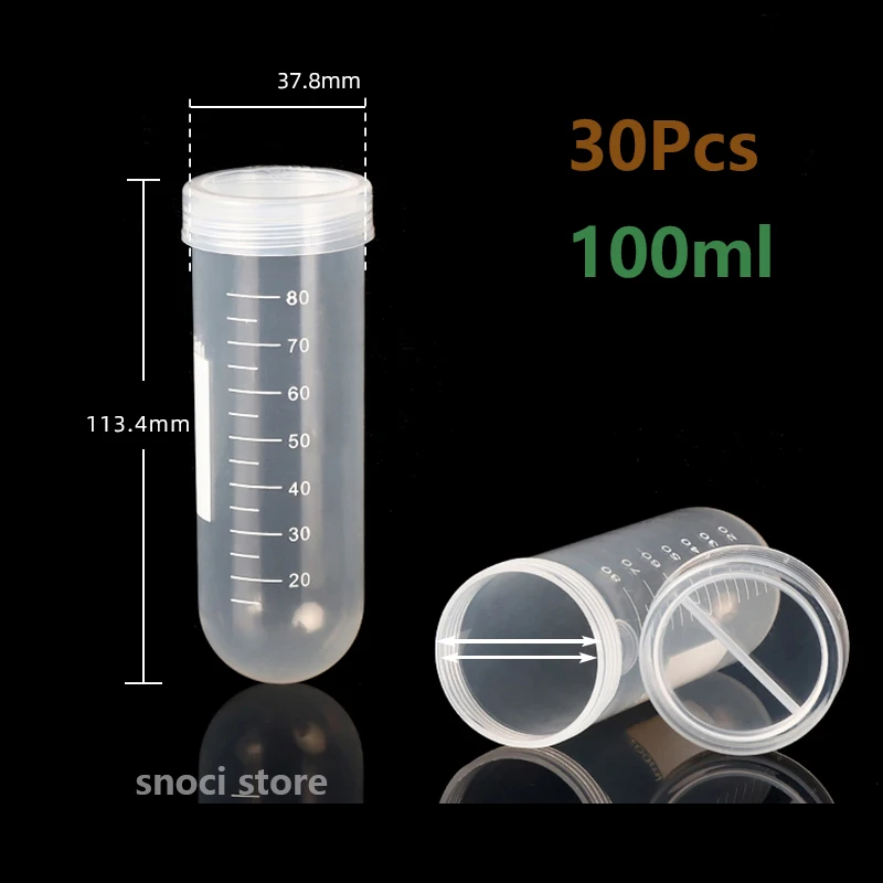 Imagem -02 - Tubo de Centrífuga Plástica com Escala Recipiente de Laboratório Tubo de Teste sem Escala Centrífuga de Alta Velocidade 15ml 20ml 50ml 100ml