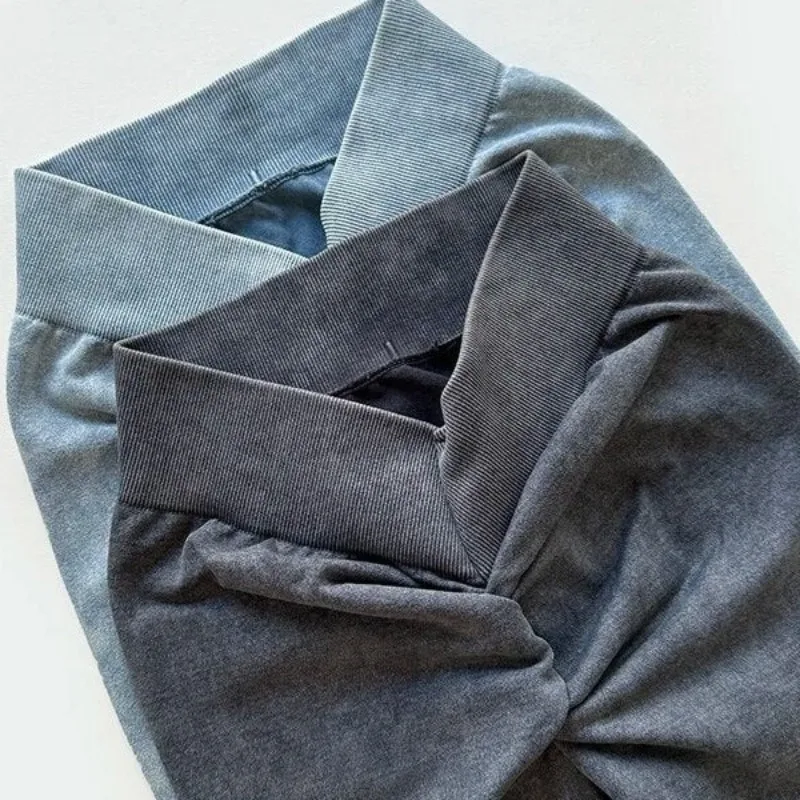 Nahtlose V-Taille Shorts Frauen Frosted Wasser Waschen Shorts Dehnbare Hohe Taille Workout Laufen Sexy Hüfte Heben Yoga Shorts