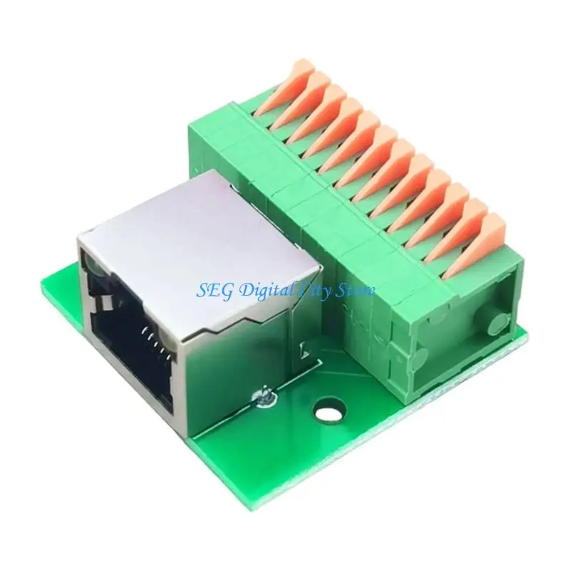 U75B DIN 레일 호환 RJ45 네트워킹 커넥터 LED 상태 표시기 신뢰할 수있는 데이터 전송을위한 홀리스 터미널 블록