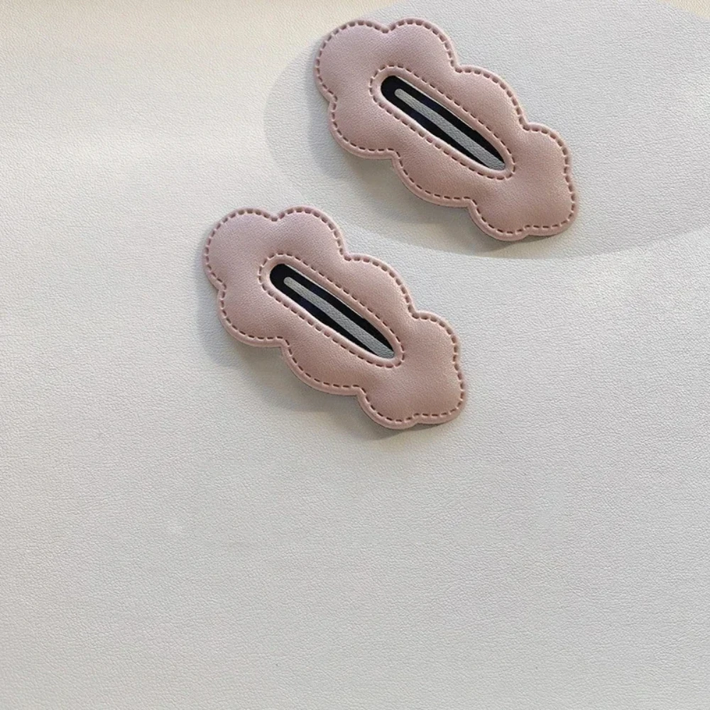 2pc Großhandel Retro Nette PU Koreanische Haar Seite Clips BB Haarnadel für Frauen Mädchen Kind Stirnband Haar Zubehör headwear Ornament – Detail 7