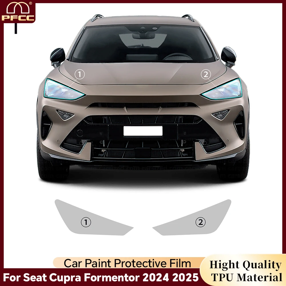 

For Seat Cupra Formentor 2024 2025 Car B Pillars Headlight Rearview Paint Protection Film PPF Anti-scratch Transparent Sticker