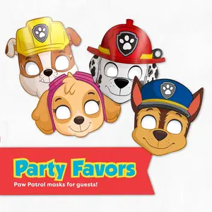 Perlengkapan Pesta Dekorasi Ulang Tahun Paw Patrol Set Balon Latar Belakang Piring Cangkir Penutup Kue Stiker Paw Patrol Suvenir Pesta Anak-anak 8 anjing patroli paw penjualan terbaik - №