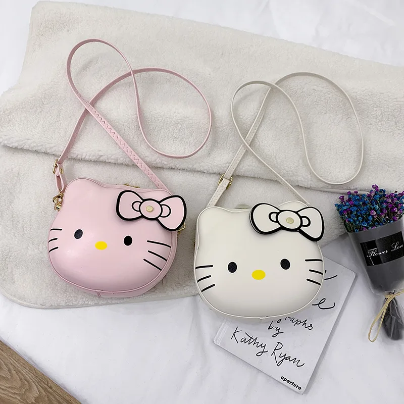 KT กระเป๋า tas Bulat แมวแม่ลูกอินเทรนด์น่ารักช้อปปิ้งน่ารักนุ่มน่ารักกระเป๋าคาดไหล่เส้นทแยงมุมแบบเกาหลี