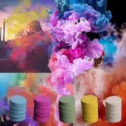 5Pcs/Set Colourful Smoke Cake Props Combustion Smog Effect Photography Stage Portable Bomb Prop Tricks Cake Smoke N7V2