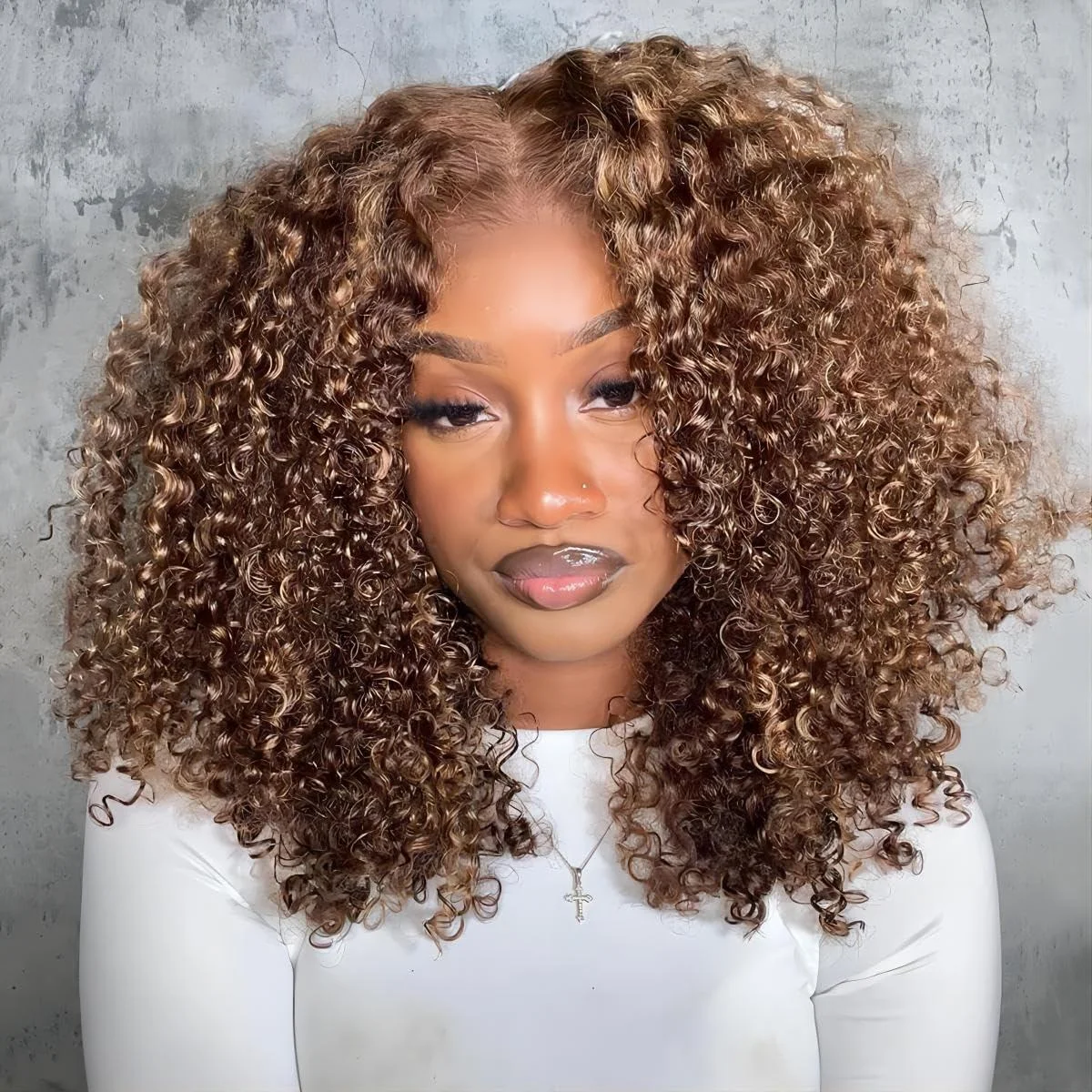 Wear And Go Glueless Highlight Bob Wig Human Hair 5X5 Brazilian Hd Transparent Lace Closure Front Wig Original Curly Short 427 Honey Blonde Deep Wave Frontal Wig