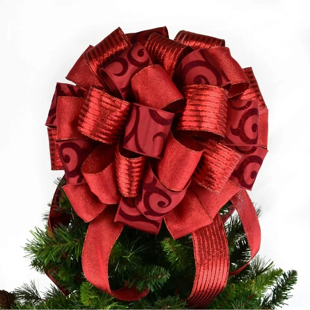 Beautiful Red Christmas Tree Topper | TB21