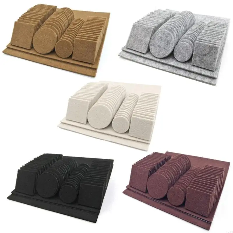 77JB Felt Pads 80/130pcs Hard and Uneven Surfaces Prevent from Scratches