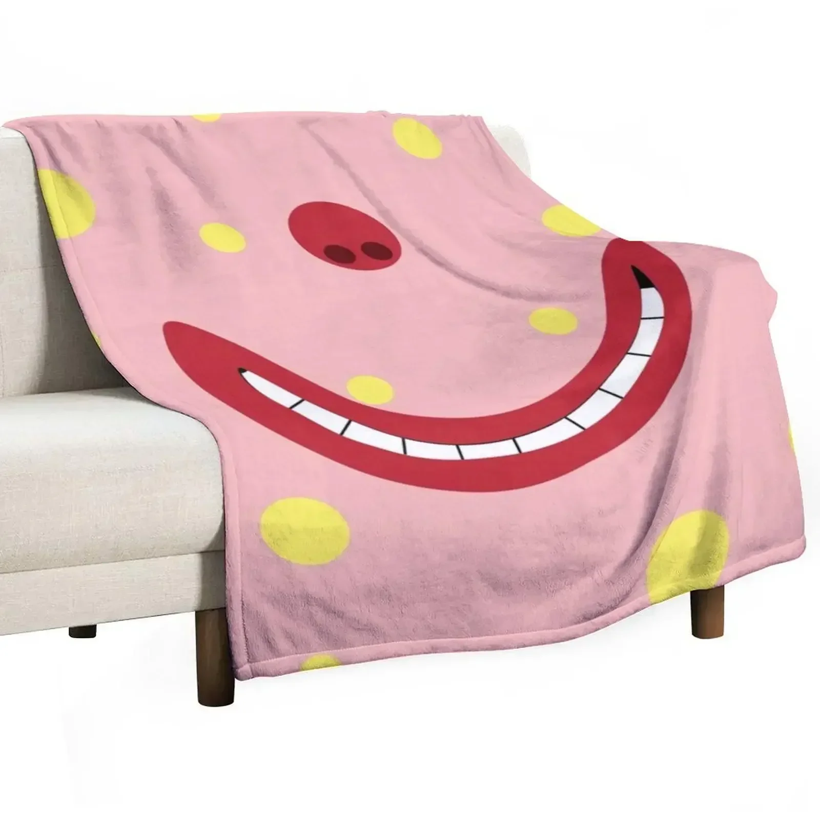 Mr Blobby Mouth Mask Throw Blanket anime Furry Blankets