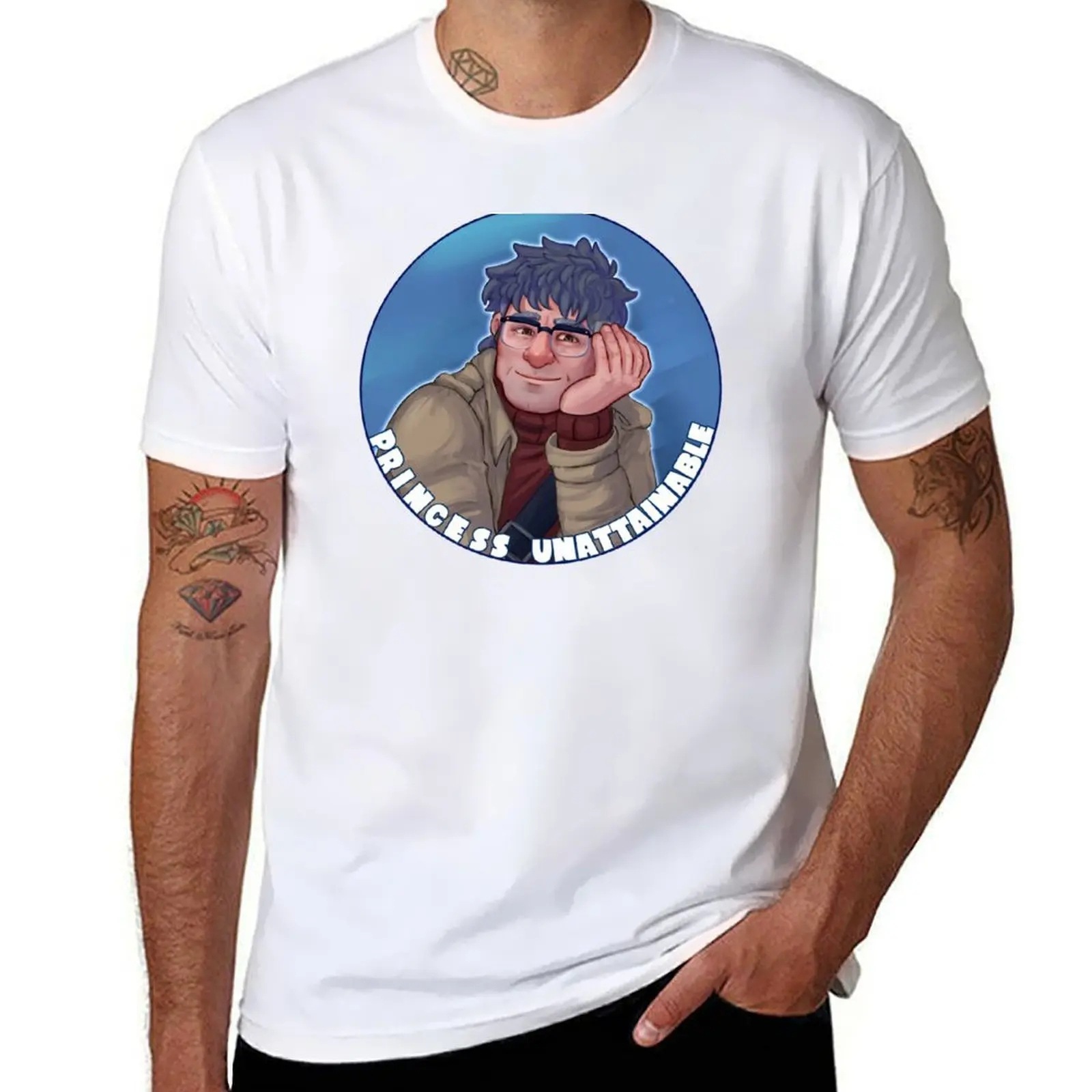 

Princess unattainable T-Shirt man t shirt heavy cotton anime t shirts oversize T-Shirt