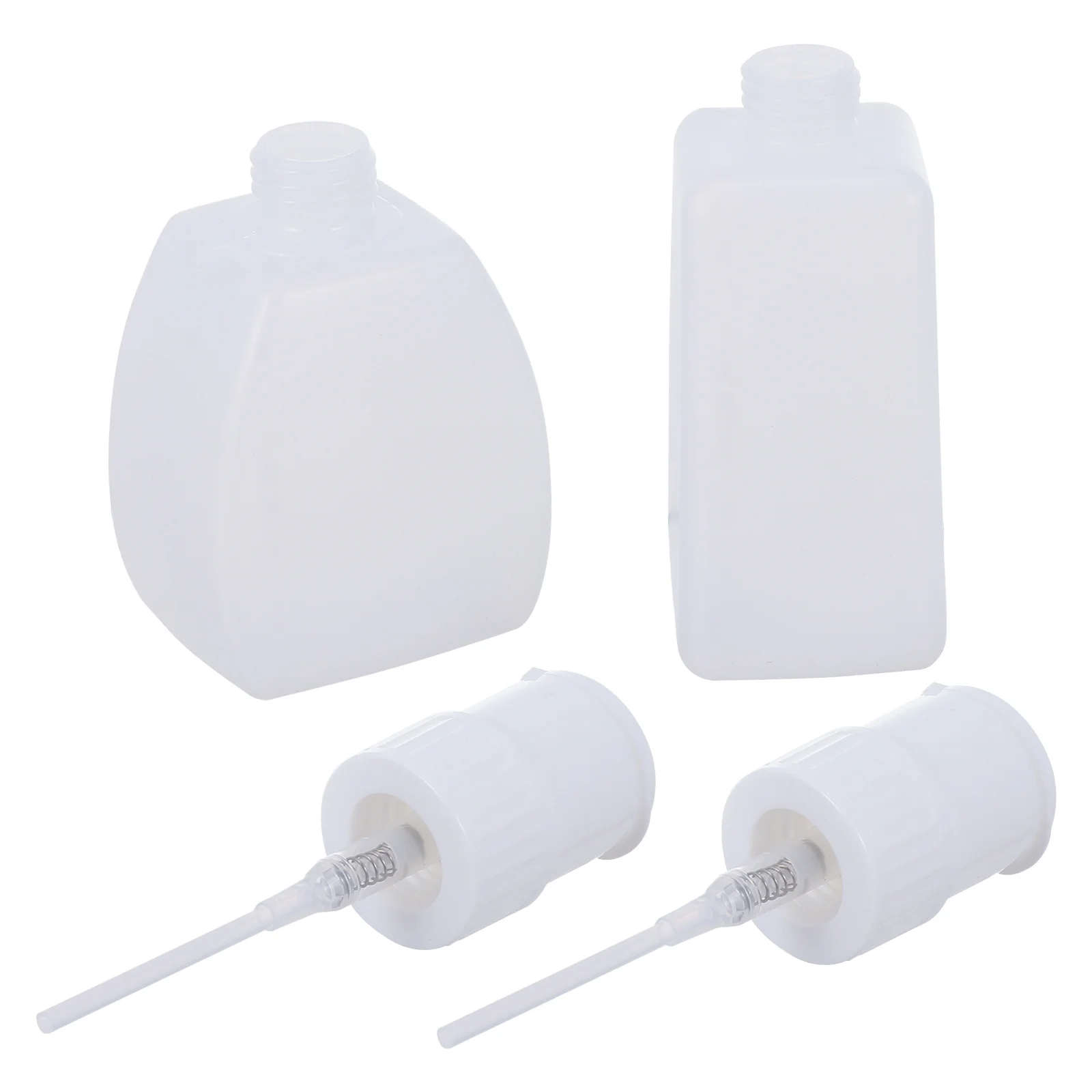 2 個ネイルプレスボトルコンパクトポータブルプレスポンプボトル漏れ防止マニキュアリムーバー空のディスペンサー液体保管