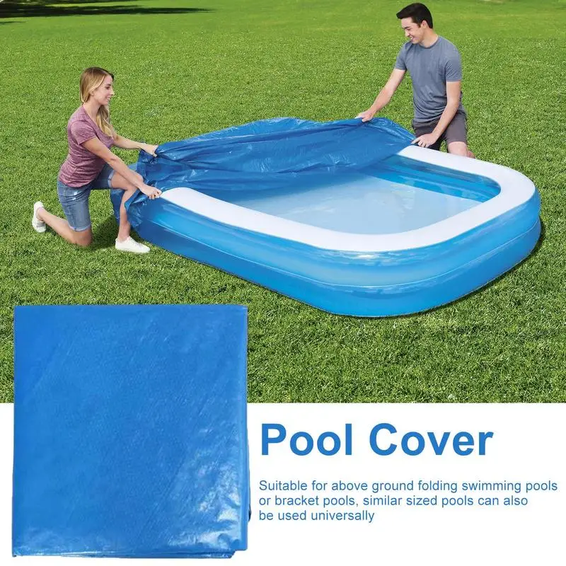 Swimming Pool Cover Rectangular Solar Summer Waterproof Pool Tub Dust Outdoor PE Bubble Film Blanket Accessory Pool Cover Drop