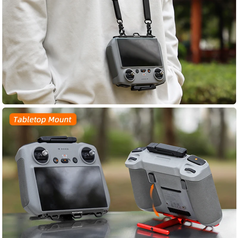 2in1 Handle Stand Bracket Neck Lanyard Strap Holder Mount for RC RC2 Remote Control with Screen DJI Mini 4Pro /mini 3 3pro Drone
