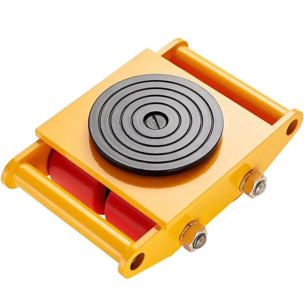 

Industrial Machinery Skate Dolly 13200 LBS 6T Heavy Duty Carbon Steel 4 PU Wheels 360 Rotation for warehouse Workshop Factory