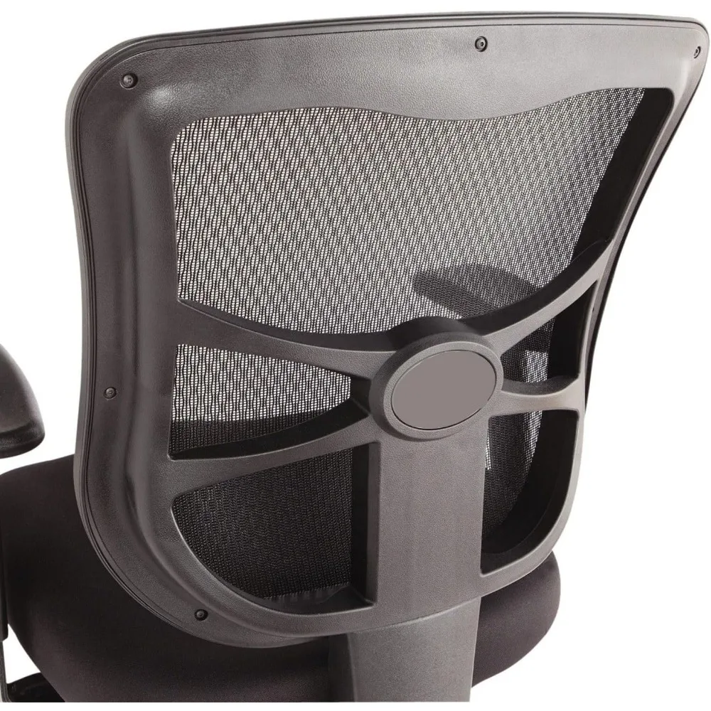 Alera Elusion Series Mesh-Multifunktionsstuhl mit mittlerer Rückenlehne, Schwarz