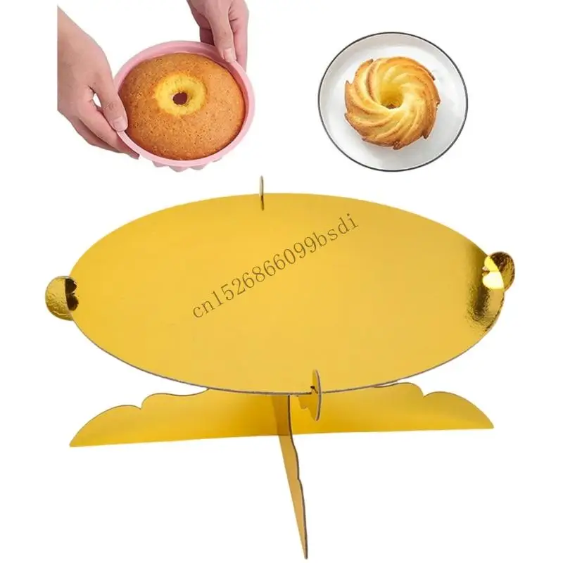 

Elegant Pastry Presentation Board Paper Stand Baking Tray for Pastries Snacks Outdoor Picnics Camping Supplies